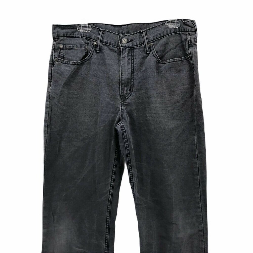 Levis Mens Classic Straight Jeans Black Pocket 33 - Picture 2 of 8